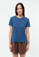 Givn Berlin T-Shirt GBJULIA aus Baumwoll-Leinen Mix T-Shirt Blazing Blue (Linen)