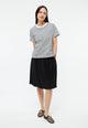 Givn Berlin T-Shirt GBJULIA aus Bio-Baumwolle T-Shirt Black / White (Stripes)