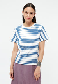 Givn Berlin T-Shirt GBJULIA aus Bio-Baumwolle T-Shirt Blazing Blue / White (Stripes)