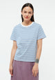 Givn Berlin T-Shirt GBJULIA aus Bio-Baumwolle T-Shirt Blazing Blue / White (Stripes)