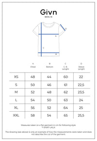 Givn Berlin T-Shirt GBLAILA (HEART) aus Bio-Baumwolle mit Stickerei T-Shirt Midnight Blue