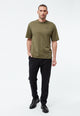 Givn Berlin T-Shirt GBLASSE (BIKE PARTS) aus Bio-Baumwoll Jersey mit Print T-Shirt Khaki / Black