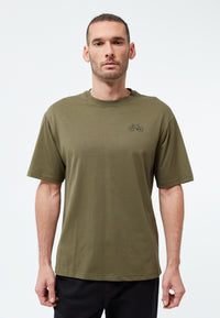 Givn Berlin T-Shirt GBLASSE (BIKE PARTS) aus Bio-Baumwoll Jersey mit Print T-Shirt Khaki / Black
