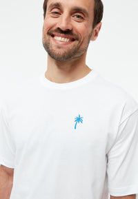 Givn Berlin T-Shirt GBLASSE (PALM TREE) aus Bio-Baumwolle mit Stickerei T-Shirt White