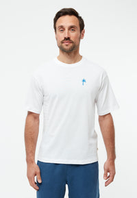 Givn Berlin T-Shirt GBLASSE (PALM TREE) aus Bio-Baumwolle mit Stickerei T-Shirt White