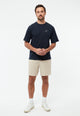 Givn Berlin T-Shirt GBLASSE (PAPER PLANE) aus Bio-Baumwolle mit Stickerei T-Shirt Midnight Blue