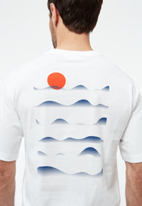 Givn Berlin T-Shirt GBLASSE (SUNSET) aus Bio-Baumwolle mit Print T-Shirt White