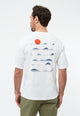 Givn Berlin T-Shirt GBLASSE (SUNSET) aus Bio-Baumwolle mit Print T-Shirt White