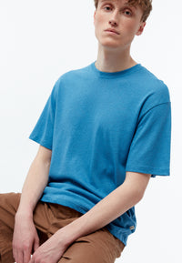 Givn Berlin T-Shirt GBLASSE aus Baumwoll-Leinen Mix T-Shirt Gentle Blue (Linen)