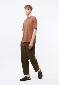 Givn Berlin T-Shirt GBLASSE aus Baumwoll-Leinen Mix T-Shirt Pecan Brown (Linen)