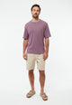 Givn Berlin T-Shirt GBLASSE aus Baumwoll-Leinen Mix T-Shirt English Violet (Linen)