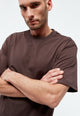 Givn Berlin T-Shirt GBLASSE aus Bio-Baumwolle T-Shirt Coffee Brown