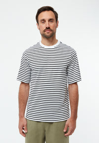 Givn Berlin T-Shirt GBLASSE aus Bio-Baumwolle T-Shirt Black / White (Stripes)
