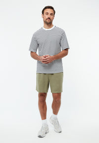 Givn Berlin T-Shirt GBLASSE aus Bio-Baumwolle T-Shirt Black / White (Stripes)