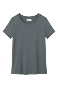 Givn Berlin T-Shirt LENA aus TENCEL™ Lyocell T-Shirt Shadow Grey (Tencel)