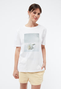 Givn Berlin T-Shitr MASHA (Rose)  aus Bio-Baumwolle T-Shirt White