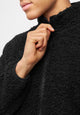 Givn Berlin Teddyfell-Cardigan EMILIO  aus Bio-Baumwolle Jacket Black