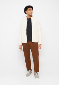 Givn Berlin Teddyfell-Cardigan EMILIO  aus Bio-Baumwolle Jacket Off White