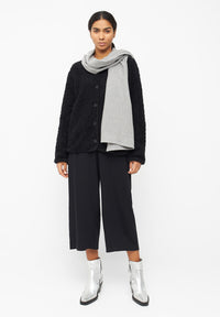 Givn Berlin Teddyfell-Cardigan LINN aus Bio-Baumwolle Jacket Black