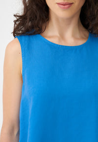 Givn Berlin Top GBDOROTHY aus Leinen mit asymmetrischer Rückenpartie Top French Blue (Linen)