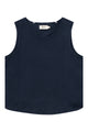 Givn Berlin Top GBDOROTHY aus Leinen mit asymmetrischer Rückenpartie Top Midnight Blue (Linen)