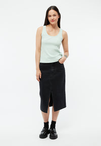 Givn Berlin Top GBILMA aus Bio-Baumwoll Jersey Top Light Mint (Rib)