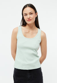 Givn Berlin Top GBILMA aus Bio-Baumwoll Jersey Top Light Mint (Rib)
