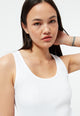 Givn Berlin Top GBILMA aus Bio-Baumwoll Jersey Top White (Rib)