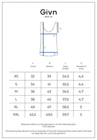 Givn Berlin Top GBILMA aus Bio-Baumwoll Jersey Top White (Rib)