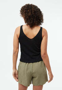 Givn Berlin Top GBJETTE aus Baumwoll-Leinen Mix Top Black (Linen)