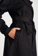 Givn Berlin Trenchcoat RACHEL aus Bio-Baumwolle Jacket Black