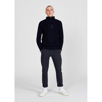 Givn Berlin Troyer-Strickpullover FINN aus Bio-Baumwolle Sweater Midnight Blue