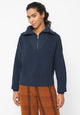 Givn Berlin Troyer-Strickpullover LUZ aus Bio-Baumwolle Sweater Midnight Blue