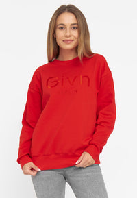 Givn Berlin Unisex-Sweater JOY aus Bio-Baumwolle Sweater Lava Red