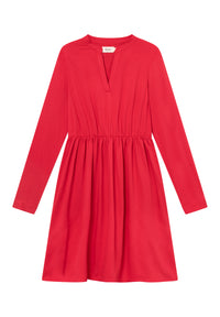 Givn Berlin Volantkleid GBMARIANNA  aus LENZING™ ECOVERO™ Dress Strawberry