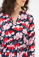Givn Berlin Volantkleid GBMARIANNA aus LENZING™ ECOVERO™ Dress Red / Pink (Flowers)