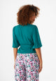 Givn Berlin Wickelbluse GBNATASHA aus LENZING™ ECOVERO™ Blouse Malachite Green