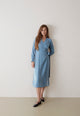 Givn Berlin Wickelkleid GBVIRGINIA aus TENCEL™ mit Peach-Effekt Dress Cloudy Blue (Tencel)