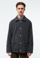 Givn Berlin Wolljacke GBVINCENT aus recyceltem Wollgemisch Jacket Mid Grey