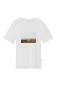 COLBY (Dune) Secondhand T-Shirt Made of Organic Cotton - White - S