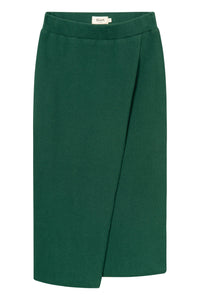 Second Hand Wickelrock ROMIA aus recycelter Baumwolle - Cedar Green - S