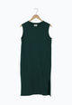 Second hand dress JADE made from recycled cotton - Cedar Green - M