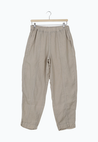 Second Hand Hose GBELIN aus Leinen mit elastischem Bund - Beige (Linen) - XL