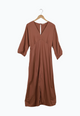 Second hand midi dress AMIRA from LENZING™ ECOVERO™ - Truffle Beige - S - Truffle Beige - S