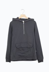 Second Hand Hoodie MARTEN aus Bio-Baumwolle - Shadow Grey - S