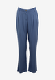 Second hand GBOLA trousers from LENZING™ ECOVERO™ with pleats - Steel Blue - M