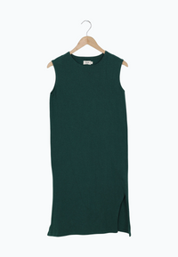 Second Hand Kleid JADE aus recycelter Baumwolle - Cedar Green - S