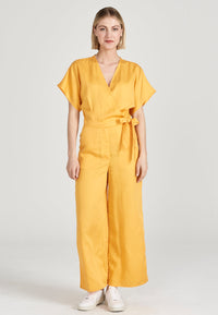 Second hand jumpsuit INGA made from TENCEL™ Lyocell - Mango Orange (Tencel) - S