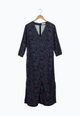 Second hand midi dress AMIRA from LENZING™ ECOVERO™ - Moroccan / Lime (Leo) - S - Moroccan / Lime (Leo) - S