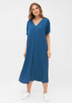 Second Hand Maxikleid ONA aus TENCEL™ REFIBRA™ Lyocell - Ocean Blue (Refibra) - L
